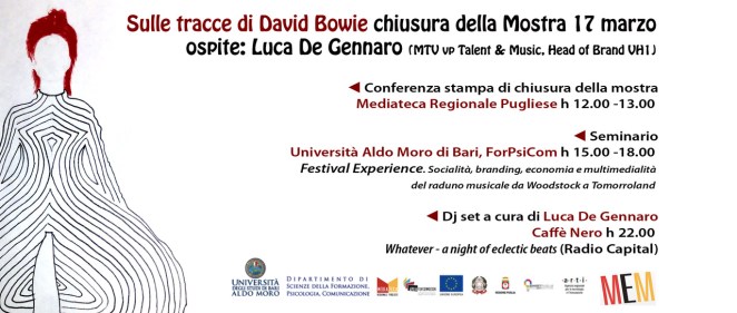 Sulle tracce di David Bowie chiusura